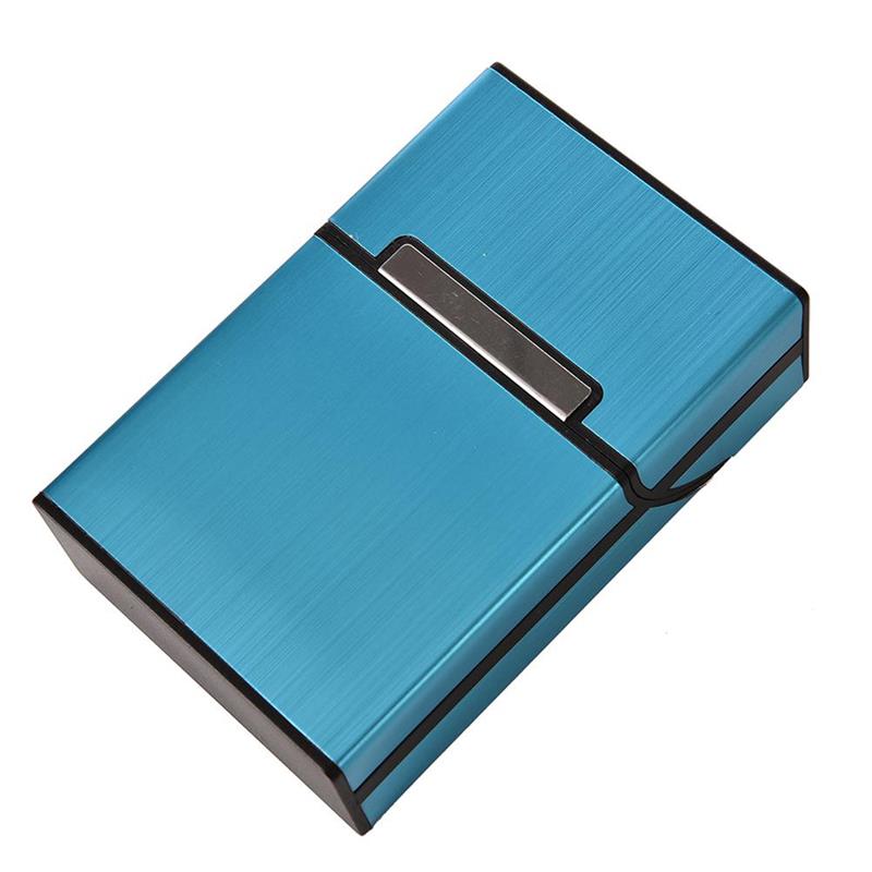Smoking Cigarettes Slim Metal Cigarette Box Cigarette Case Aluminum fine Gift Box Holder For Man