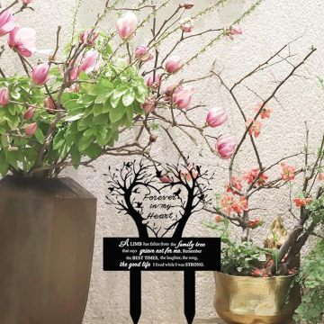 Stylish Garden Cemetery Stake with Personalized Inscription