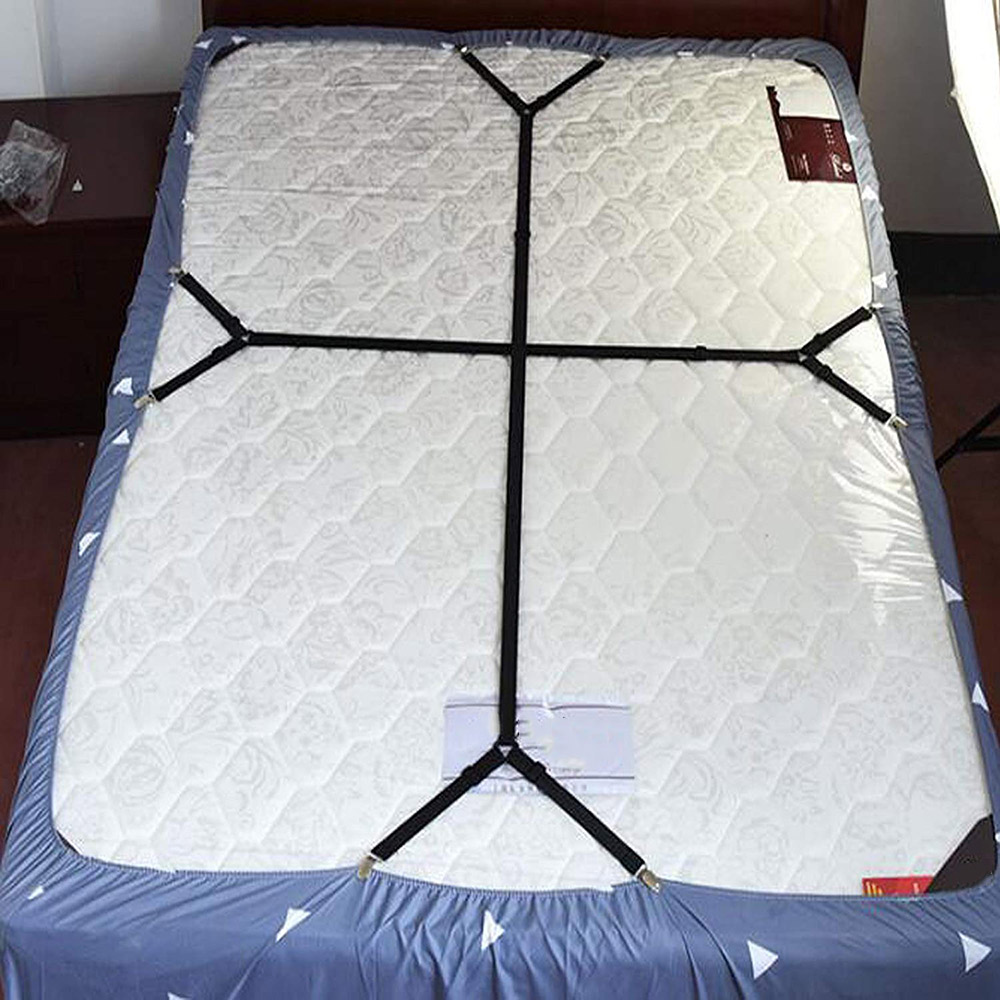 2 Pcs Adjustable Bed Sheet Clips Cover Grippers Holder Mattress Duvet Blanket Fastener Straps Fixing Slip-Resistant Belt