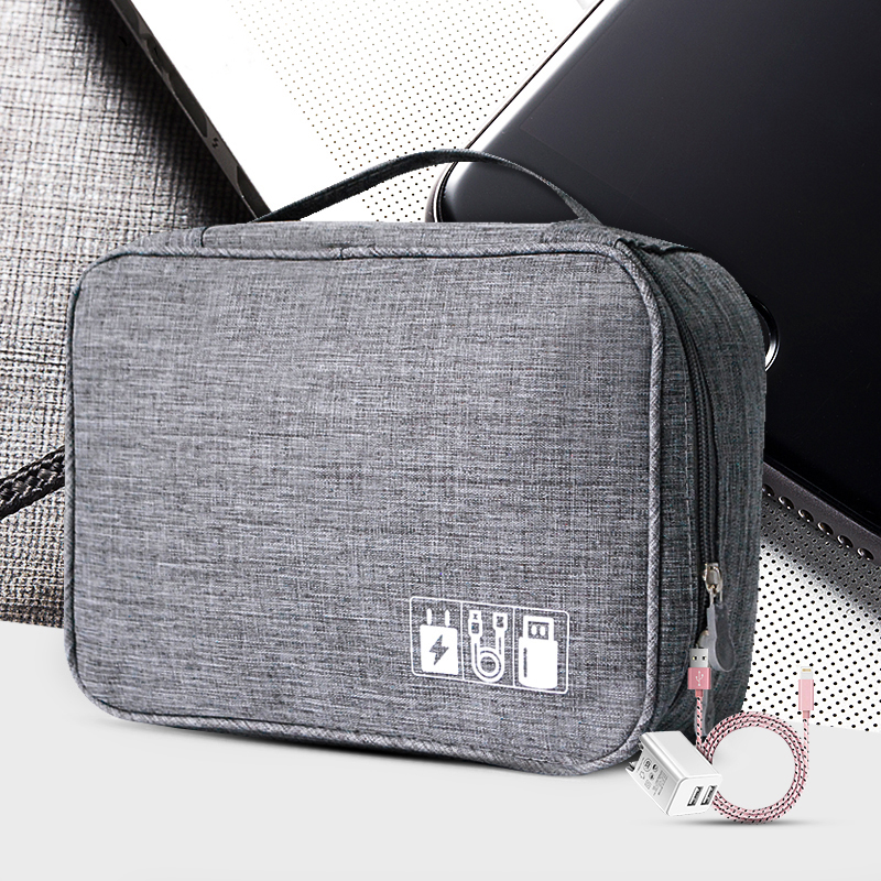 Cable Storage Bag Charger Wire Electronic Organizer Digital Gadget Pouch Cosmetic Kit Case Closet Wardrobe Accessories Supplies