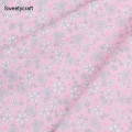 160*50cm Printed Pink Flora Cotton twill fabric Cotton clothing for DIY Sewing Quilting Fat Quarters For Baby&Child Bedding Set