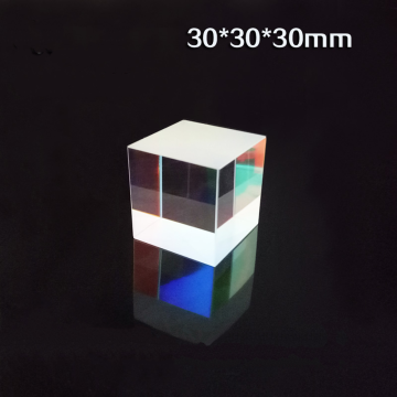 30*30*30mm Color Prism K9 Optical Cube Splitter For Photography Children Popular Science Physics Experimental Equipment