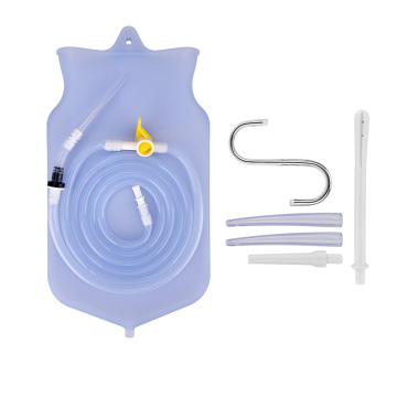HailiCare Enema Bag Reusable Silicone Gel Water Colon Cleansing Enteroclysm Detoxified Bowel Bags Vaginal Washing Enema Kit