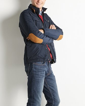MEN'S QUILTED JACKET - Navy MEN'S QUILTED JACKET - Navy