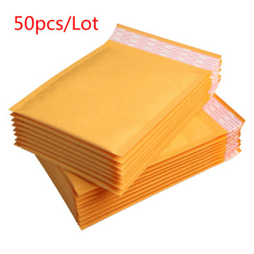 50 PCS/Lot Kraft Paper Mailers Bubble Envelopes Bags Mailers Padded Shipping Envelope With Bubble Mailing Bag
