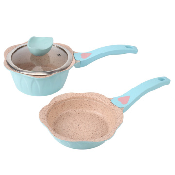 Soup Stock Pots mini Milk Pot Non-Stick pans Baby Food Supplement Maifan Stone Cooking cooker cookware saucepan household cute