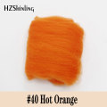 5 g Super Soft felting Short Fiber Wool Perfect in Needle Felt and Wet Felt Hot Orange Wool Felt Material