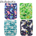 Ohbabyka Eco-friendly Diaper Cover Wrap Washable Diapers Couches Lavables Baby Nappy Reusable Nappy Baby Pocket Cloth Diapers