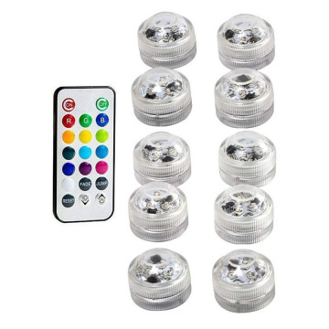 IP68 Waterproof Battery Operated Multi Color Submersible LED Underwater Light for Fish Tank Pond Swimming Pool Wedding Party