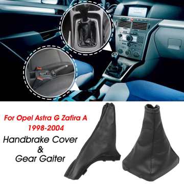 Gear Stick Gaiter Boot Cover with Handbrake Sleeve Cover For Opel Astra G Zafira A 1998-2004