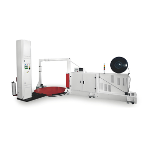 Integrated Pallet Wrap and Strap Machine