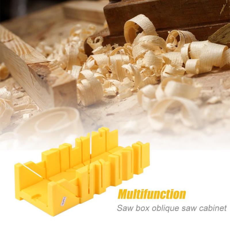 Multi-function 45/90 Degree Saw Box Cabinet Case Woodworking Angle Cutting Clamping Mitre Box
