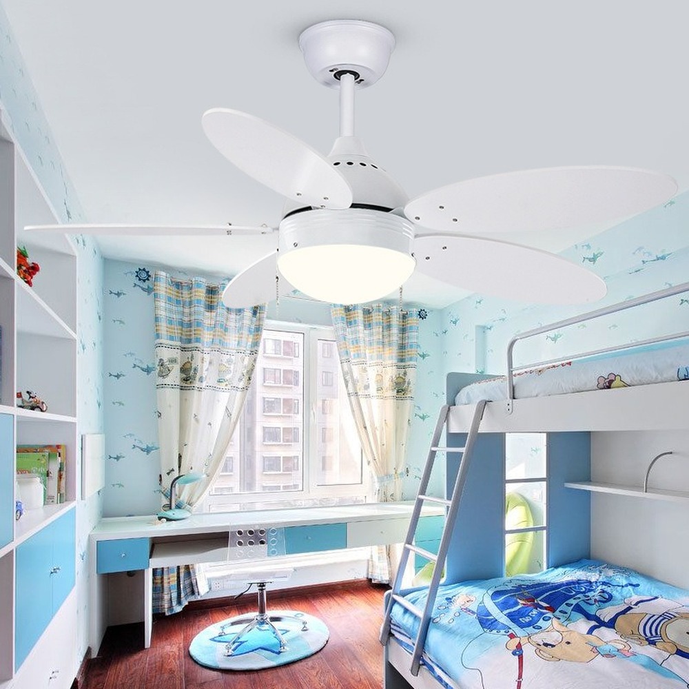 42 Inch children's led ceiling fan lamps with lights remote control ventilator lamp bedroom decor modern fans Reversible ceeling