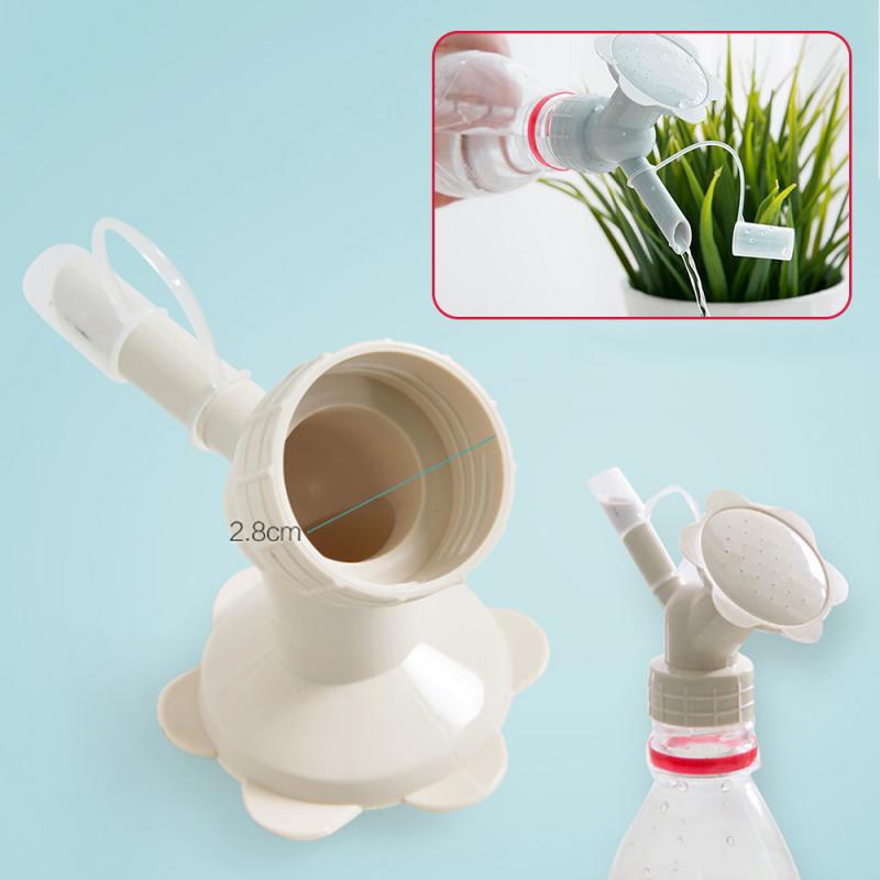 2In1 Plastic Sprinkler Nozzle For Flower Waterers Bottle Watering Sprinkler Portable Household Potted Plant Waterer