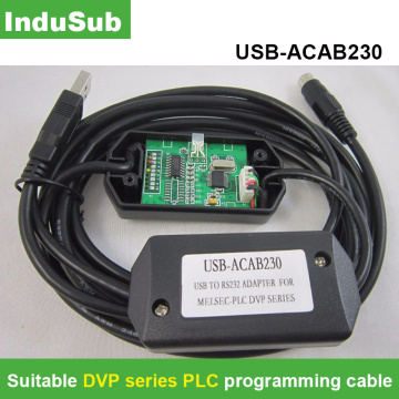 USBACAB230 Compatible DVP Series PLC Programming Cable Data Download Communication Cable USB-DVP