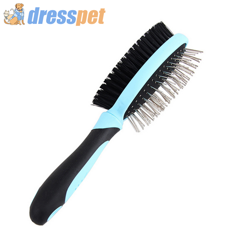 Double-sided Pet Clean Dog Grooming Brush Hair Remover Comb Fur Pets Tools Products New 2019 Animal Quick For Brushes Hairbrush