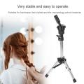 Mannequin Head Stand Holder Tripod Hair Styling Practice Hairdressing Training Head Mannequin Rack Clamp Hair Styling Tools