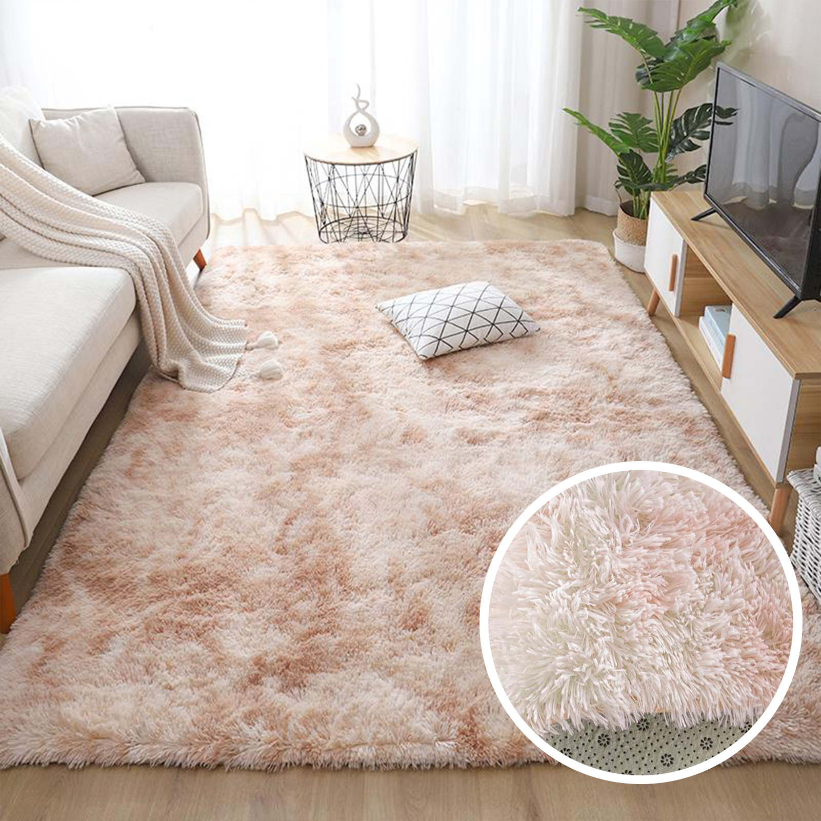 Topfinel Carpet for Living Room Anti-slip Floor Mats Water Absorption Bedroom gray Carpet Rugs Velvet Kids Room Mat