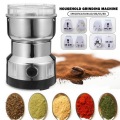Coffee Grinder Electric Mini Coffee Bean Nut Grinder Coffee Beans Multifunctional Home Coffe Machine Kitchen Tool Plug