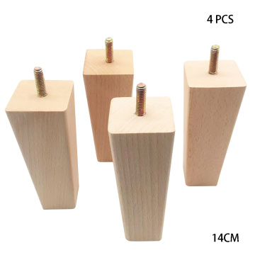 4Pcs Solid Tool Wooden Reliable Replacement Universal Furniture Leg Square Parts Right Angle Table Feet Anti Moisture DIY Home