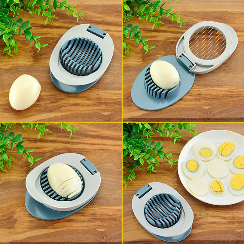 Multifunction Egg Slicers Section Cutter Divider Plastic Egg Splitter Cut Egg Device Creative Kitchen Egg Tools