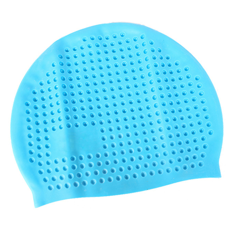 Large Swimming Cap Waterproof Silicone Swim Pool Bathing Caps Hat Long Hair Ear Protection Water Bubble Cap Women Men badmuts