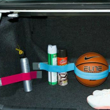 Car Fire Extinguisher Sticker Nylon Tape Belt Net Bandage Car Trunk Storage Bag Magic Tape Hook And Loop Strap Stickers