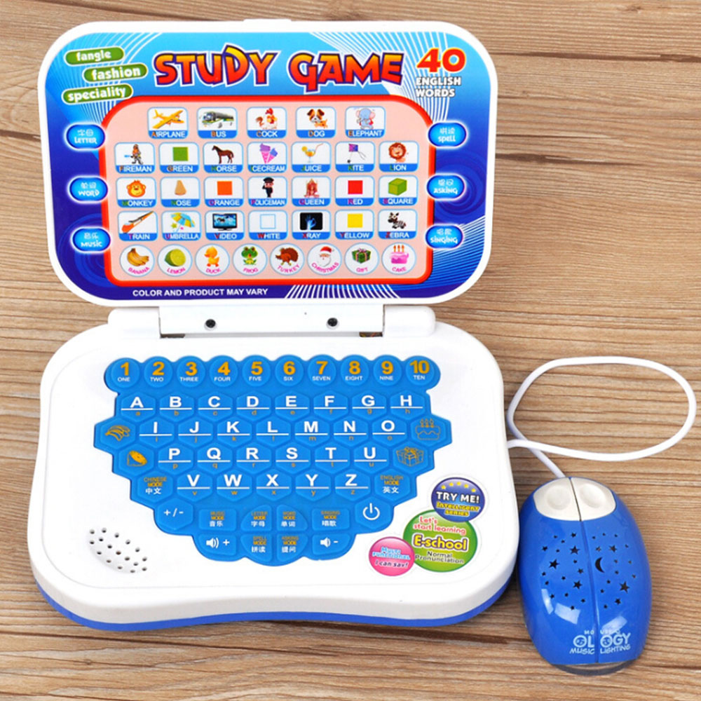 Learning Chinese-English Bilingual Children Educational Learning Machine with Mouse Computer Machine Tablet Toy Gift