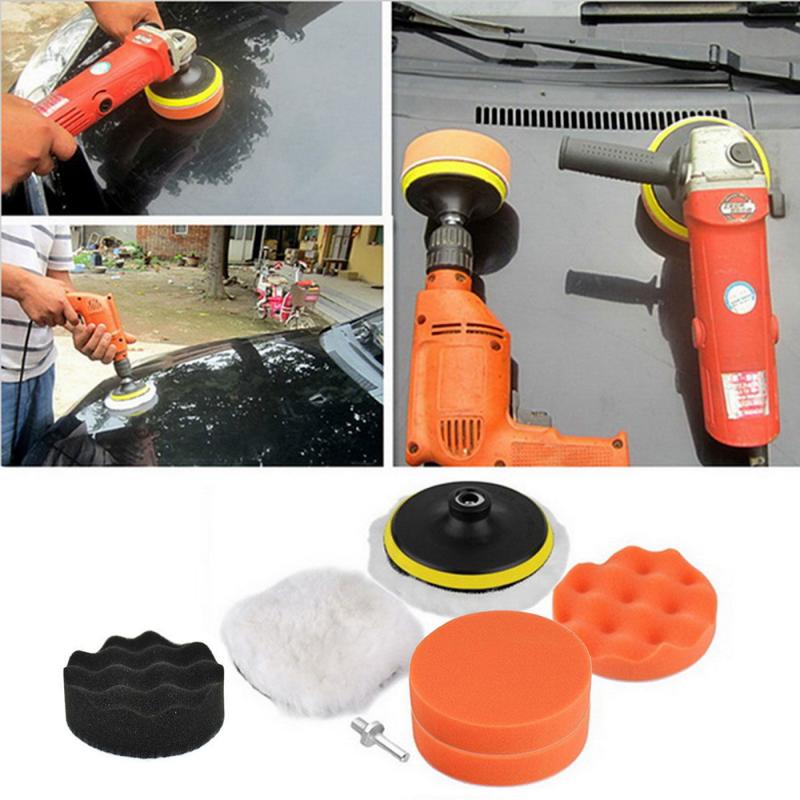 3inch Buffing Pad Polishing Kit Auto Car Polishing Pad Kit Buffer + Drill Adapter M10 For Glass/Car Polisher Electric Drill