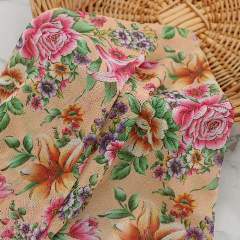 Printed Tulle Fabric