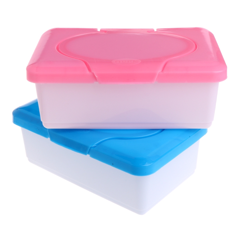 Dry Wet Tissue Paper Case Baby Wipes Napkin Storage Box Plastic Holder Container Dropship