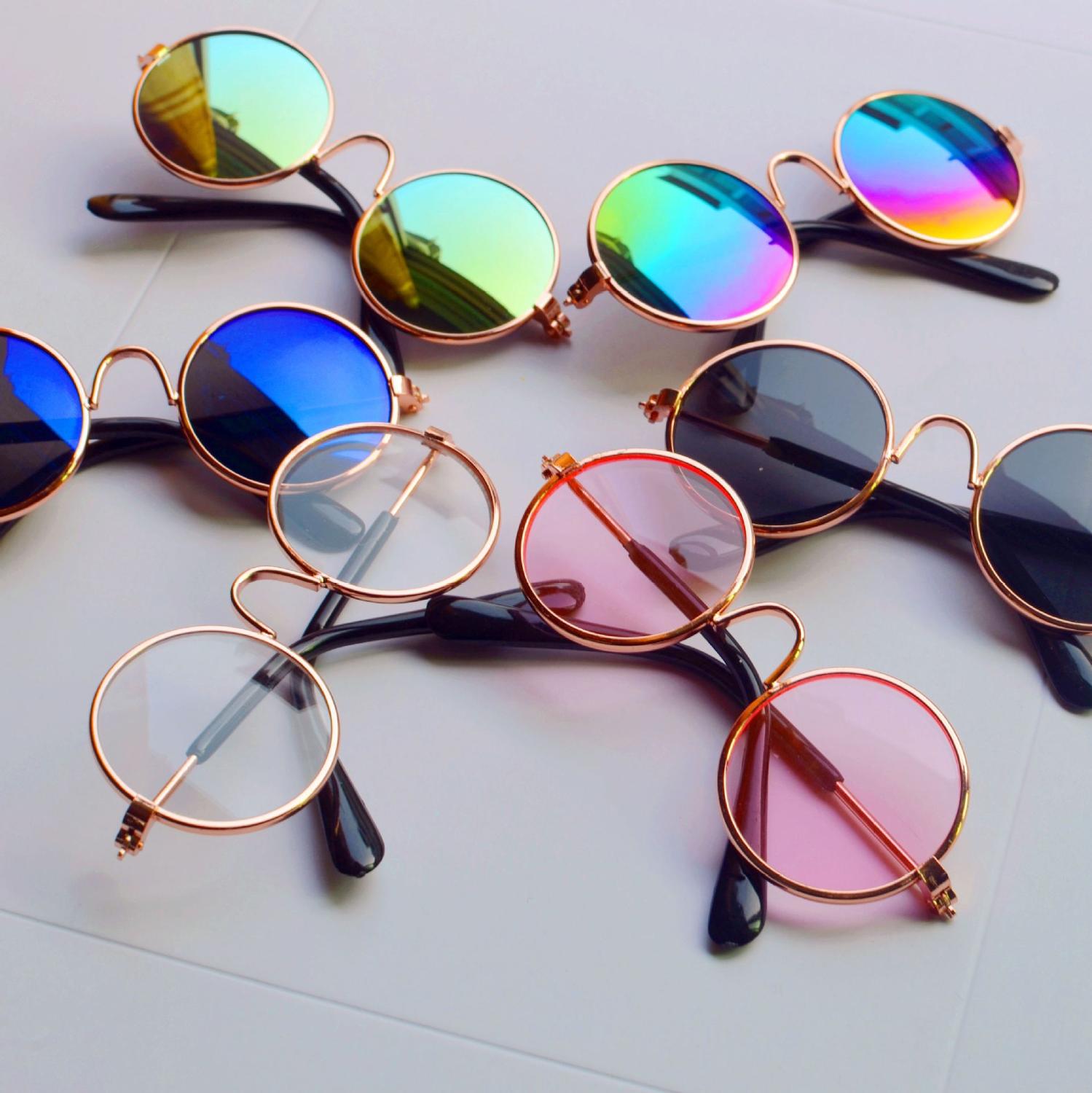 1Pcs Fashion Lovely Glasses Cat Pet Products Sunglasses Eye-wear Protection Small Dog Cat Pet Photos Props Accessories