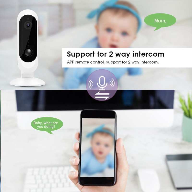 Baby Monitor 1080P WIFI IP Camera Smart Network CCTV Night View PIR Motion Detection P2P Baby and Pet Monitor babyfoon