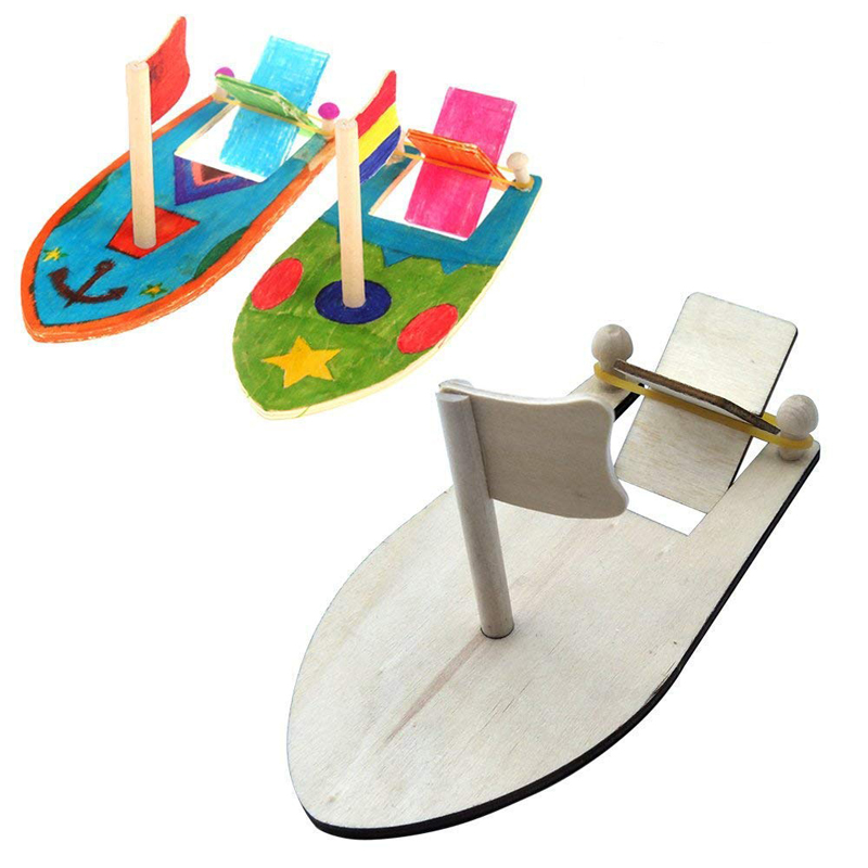 Ship Model Wooden Sailboat Assembling Model Building Kits Toys Sailing Children'S Coloring Diy Boats Kids Toys Brain Development