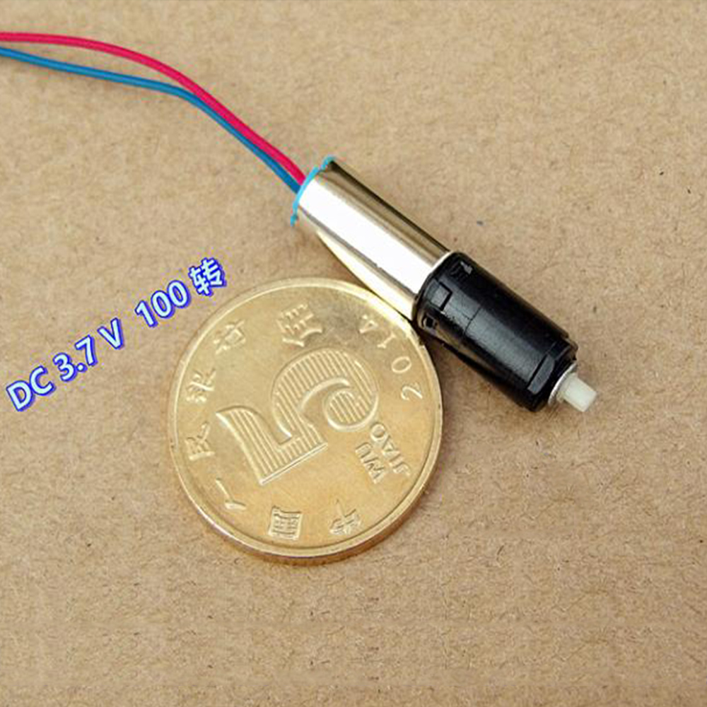 Super Mini 6mm Planetary Geared Motor DC 3.7V 100RPM Silent Geared Motor 612 Four-stage Hollow Cup Planetary Gear DC Motor