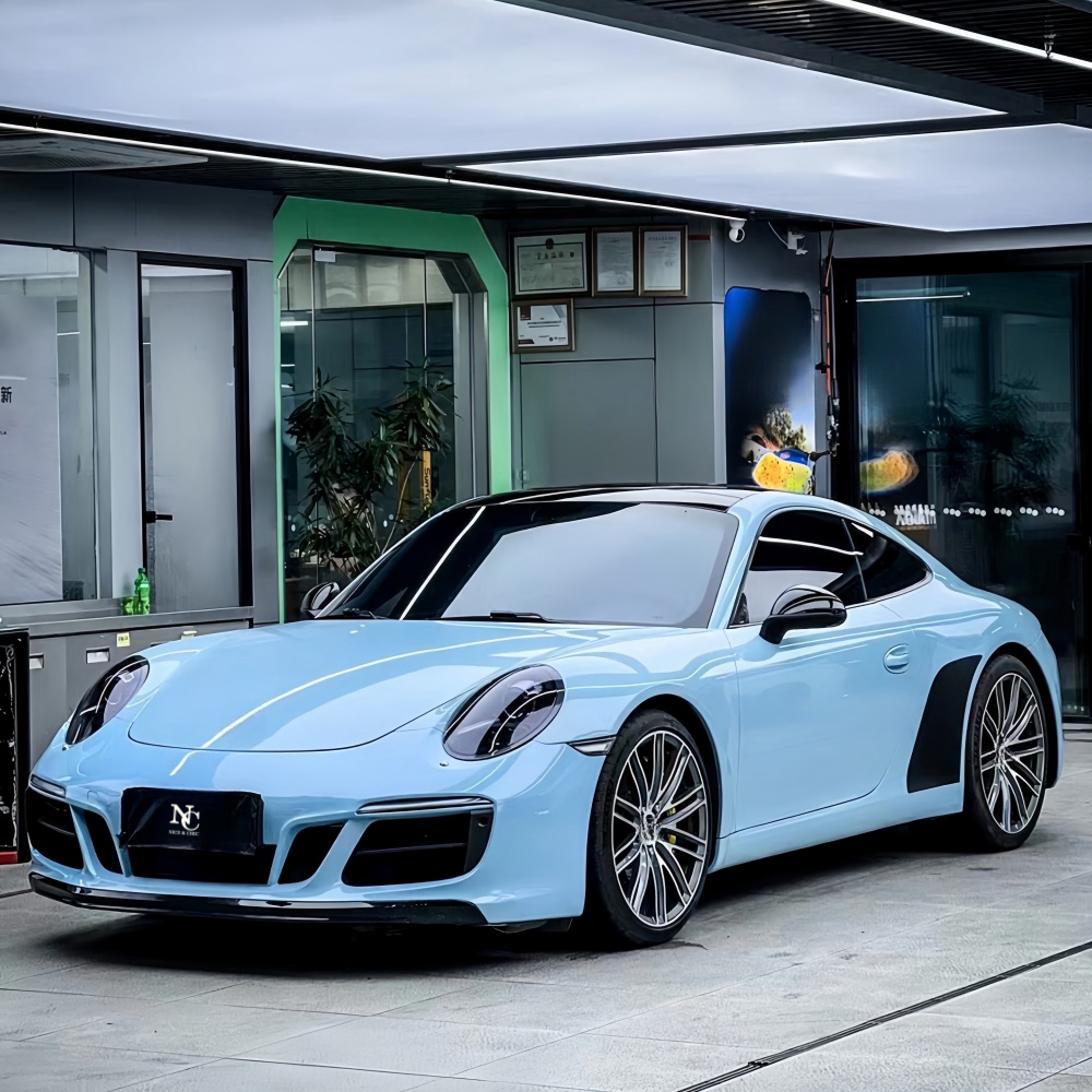 Ocean Blue Car Wrap