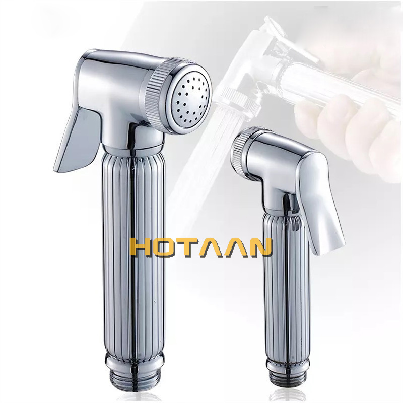 HOTAAN Chrome Solid Brass Bidet Hand Sprayer Toilet Shower Head Bidet Sprayer Head Free Shipping YT-5118