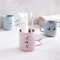 Wheat Straw Cartoon Expression Mouthwash Cup Creative Children Brushing Cup Plastic Cup Toothbrush Toothbrush Cup