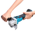 125/100mm 4 Speed Brushless Electric Angle Grinder Machine DIY Woodworking Power Tool For 18V Makita Battery (Tool Only)