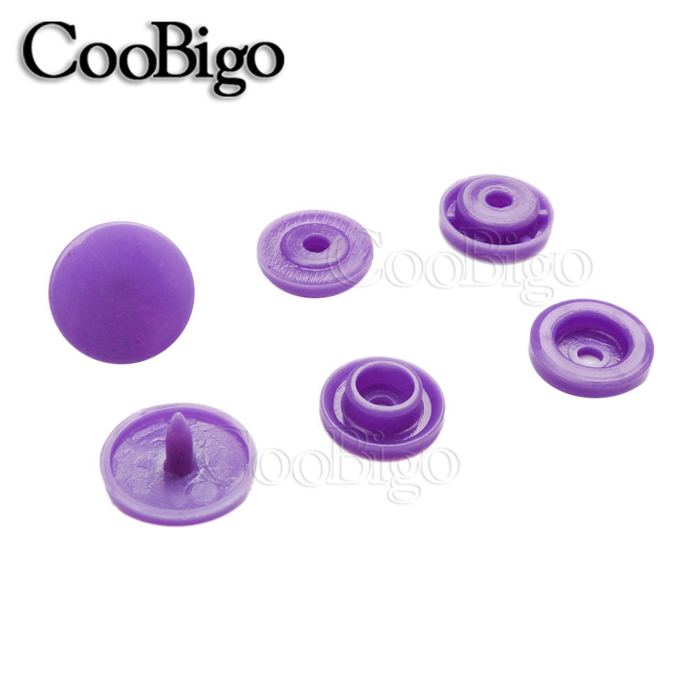 100Sets Round Plastic T5(12mm) Snaps Button Fasteners Quilt Cover Sheet Button Garment Accessories For Baby Clothes Clips