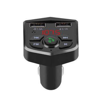 Wireless Bluetooth Handsfree Car Kit FM Transmitter Adapter MP3 Player Dual USB Charger For Huawei P30 Millet 9