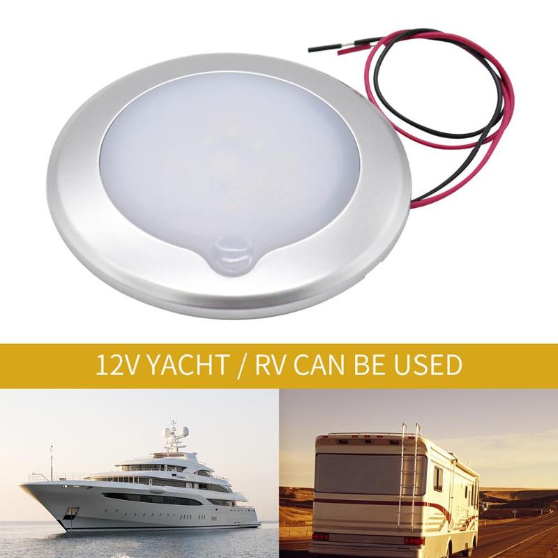 9-30V RC LED Touch Luminosity RV Roof Ceiling Cabin Light IP67 Touch Dimming Marine Interior Lamp Caravan Accessories