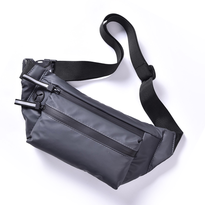 Men Waterproof Waist Bag Black Fashion Travel Outdoor Chest Pack Casual Crossbody Bag Nylon Bum Waist Belt Pouch 3 Colors