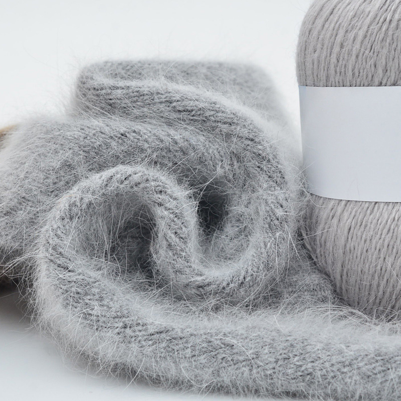 Multicolor Winter Warm Long Hair Mohair Wool Yarn Plush Crochet Hand Knitting Thread Cashmere 1mm Handcraft Baby Sweater Scarf
