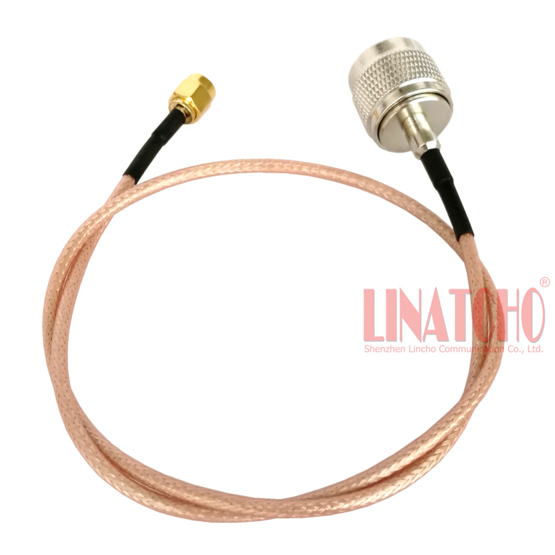 GSM 3G 4G Communication Antenna 50cm Low Loss RG316 N Male Plug to SMA Male Pigtail Cable