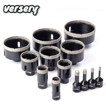 Free Shipping Versery 1PC M14 Thread Dry Vacuum Brazed Diamond Drilling Core Bit Ceramic Tile Hole Saw Granite Marble Drill Bits