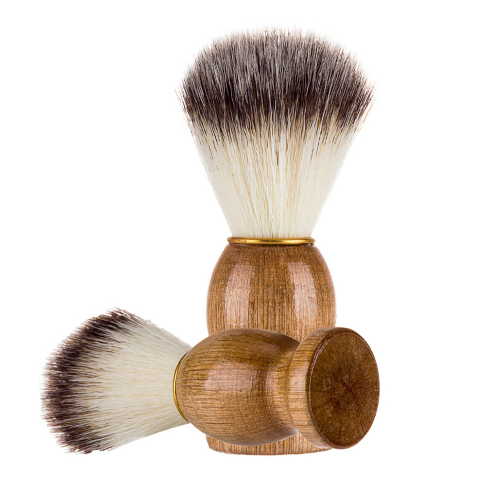 Makeup BrushesMen Shaving Bear Brush Best Badger Hair Shave Wood Handle Razor Barber Tool Shaving Brush Dropshipping