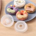 Cartoon Sushi Mold Children Donut-shaped Rice Ball Mould Sandwich DIY Tool Kitchen Accessori Cute Rice Roll Mold Rice Ball Maker