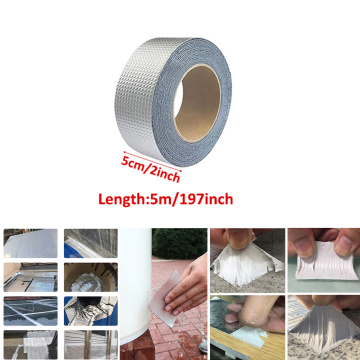 Strong Aluminium Foil Butyl Rubber Tape repair sealing tape Pipe Glass Floor Roof Window Wall Waterproof Adhesive