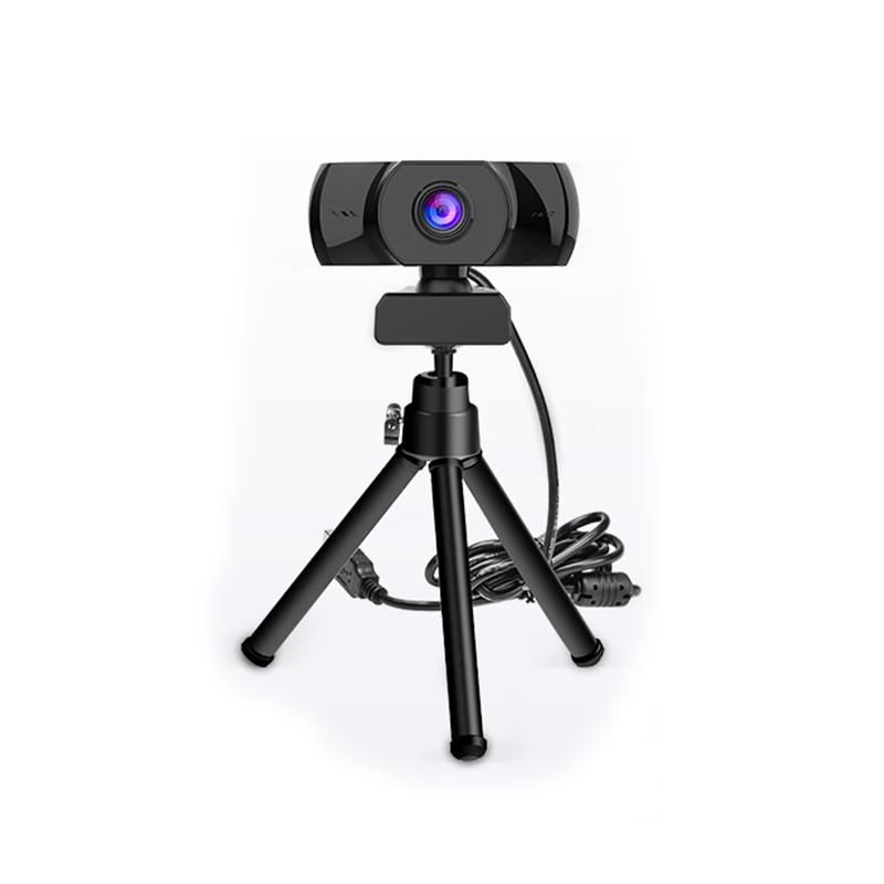 Webcam HD 1080P Fixed Focus USB Web Camera with Microphone Light Tripod for Live Broadcast Video Calling Conference Work New